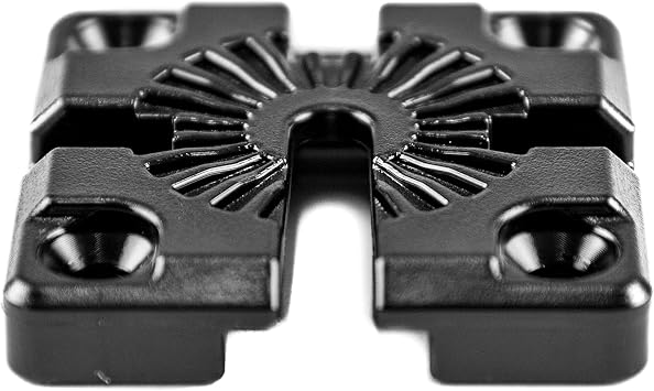 YakAttack GridLoc MightyMount | Low-Profile Kayak Track Mount Base | for GridLoc BlackPak Pro & Watercraft Installs | Compact Mounting Footprint | Works with Track-Mounted Accessories | Made in USA