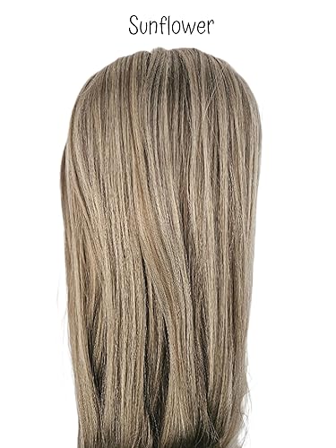 Miniatura 9 de Girly Curls Peluca rizada de animadora de 16 pulgadas para animación y baile (gota de limón)