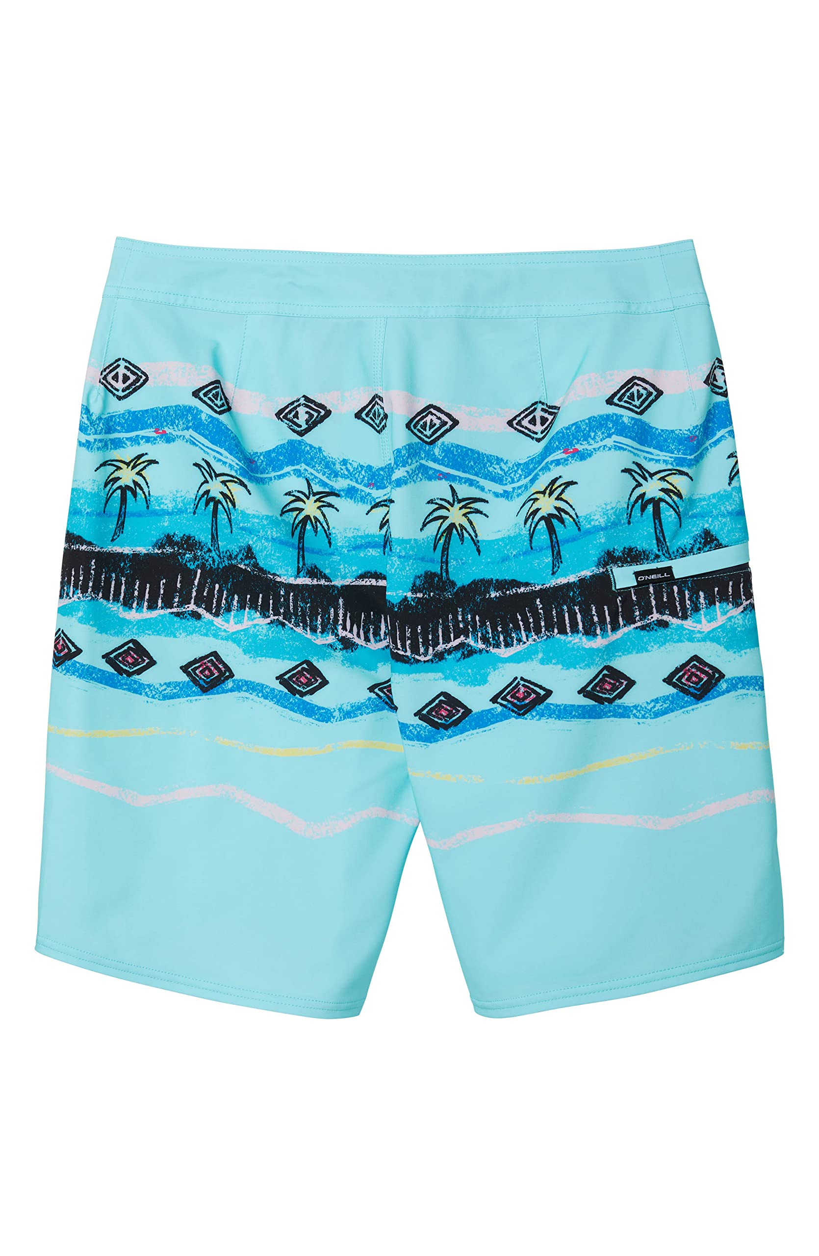 Boys Hyperfreak Heist Print Swim, Turquoise, 29