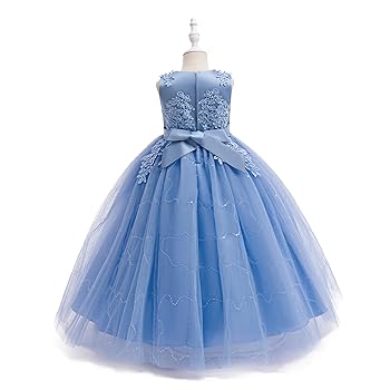 Amazon | [Weileenice] ピアノ発表会 ドレス 女の子 ロング 130