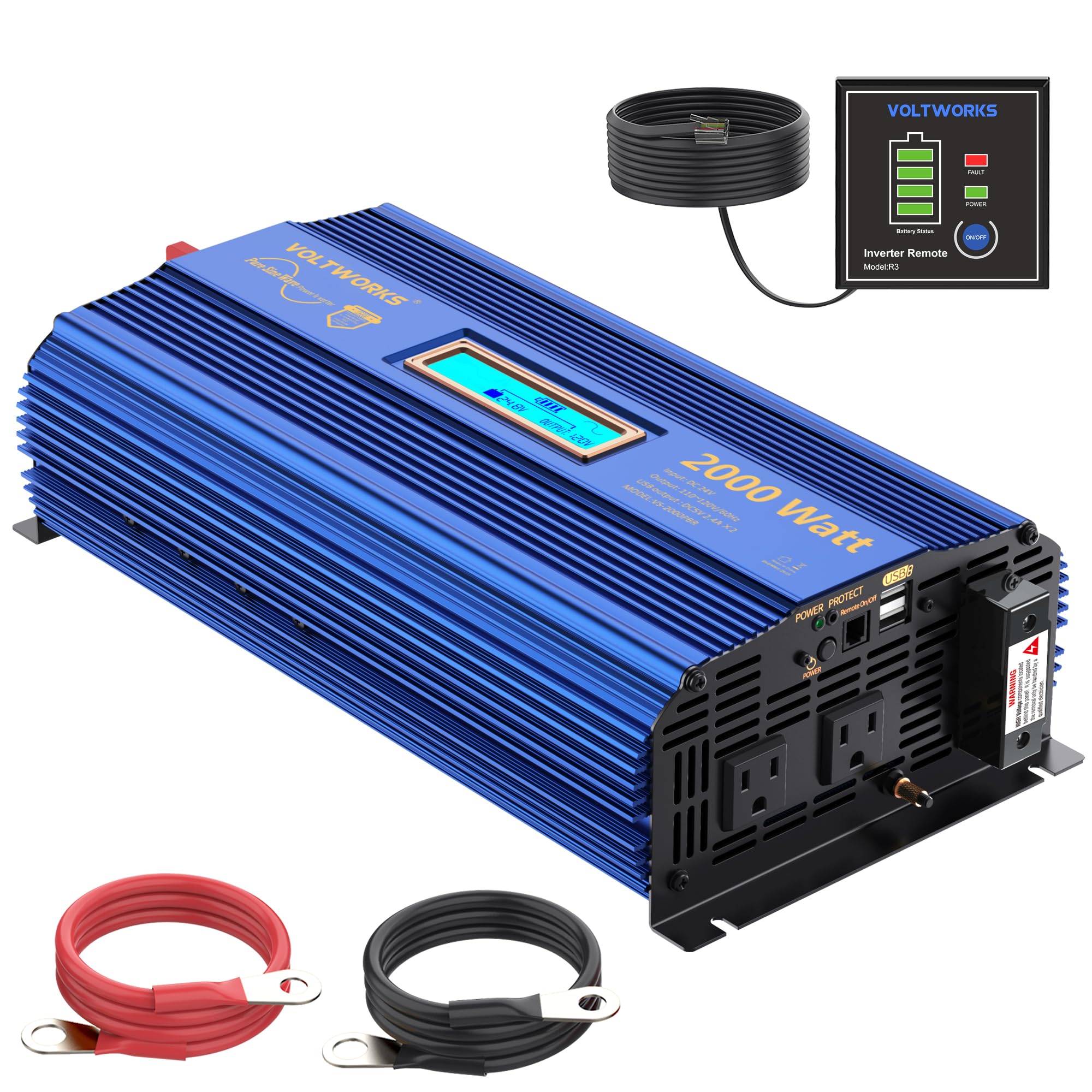VOLTWORKS 24V 2000W Inverter