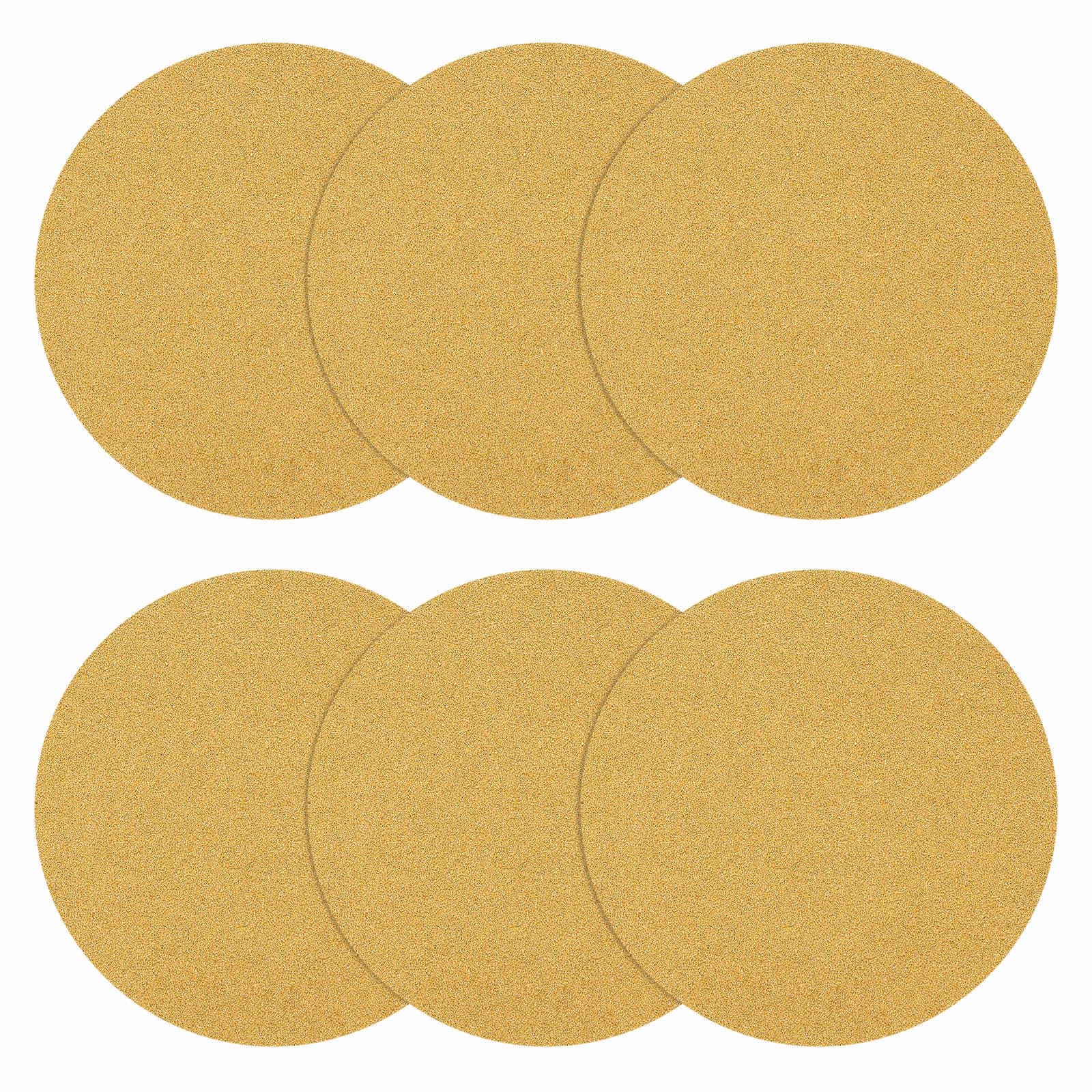 DTGN 125 mm 60 Grit Hook and Loop Sanding Disc - 40 Pcs - Good for Wood Metal Stone Walls- Aluminum Oxide Abrasive Hook and Loop Sandpaper Orbital Sander Pads, Yellow