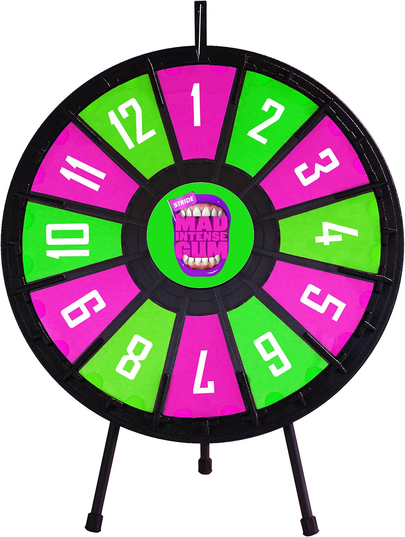SpinningDesigns 26" Insert Your Own Graphics Prize Wheel with 12 Slots