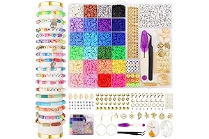Bstoyder Clay Beads Bracelet Making Kit for Kids and Adults