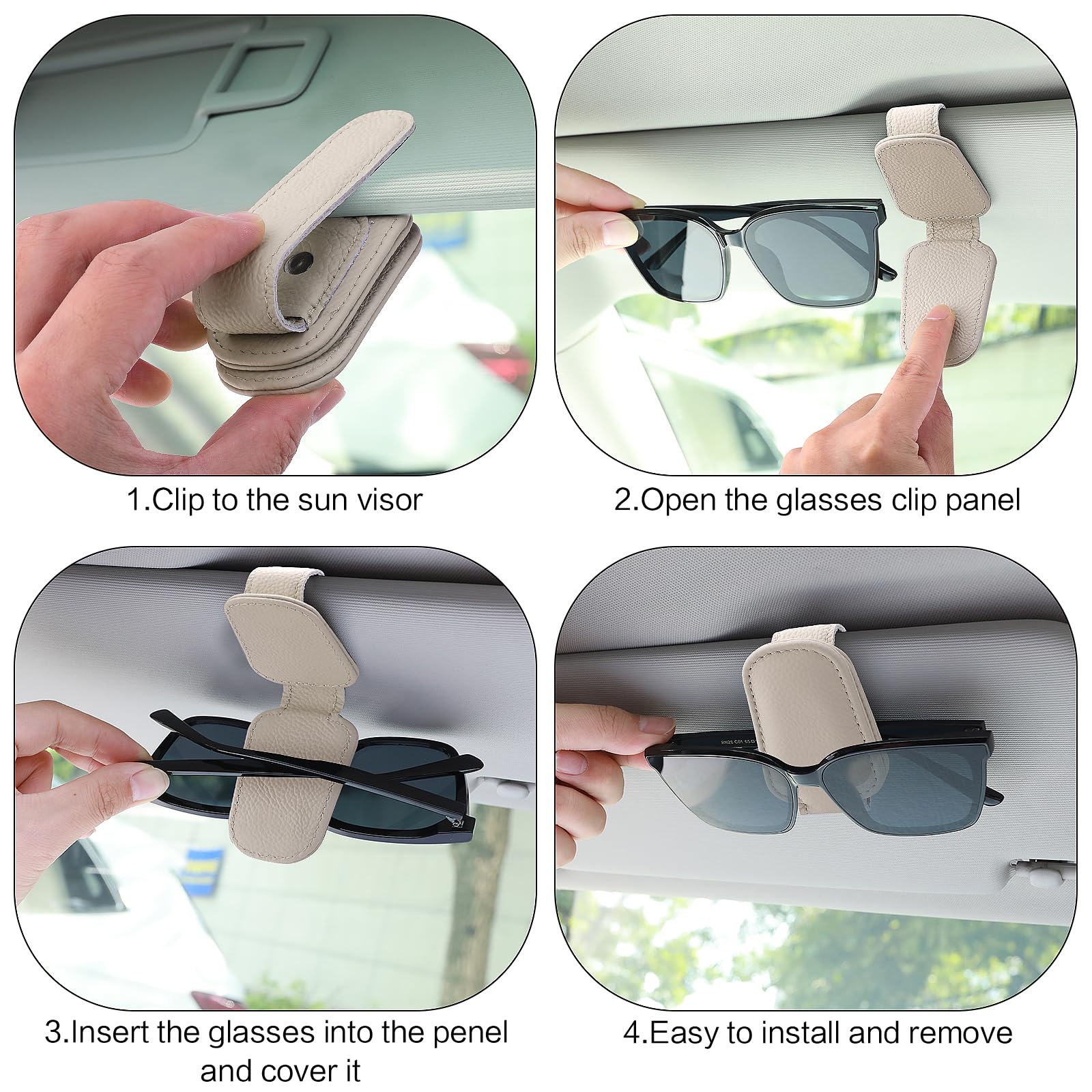 Shkalacar Clip per Visiera Auto, Gancio Parasole Staffa Sostituzione per Audi A1 A3 A4 A5 Q3 Q5