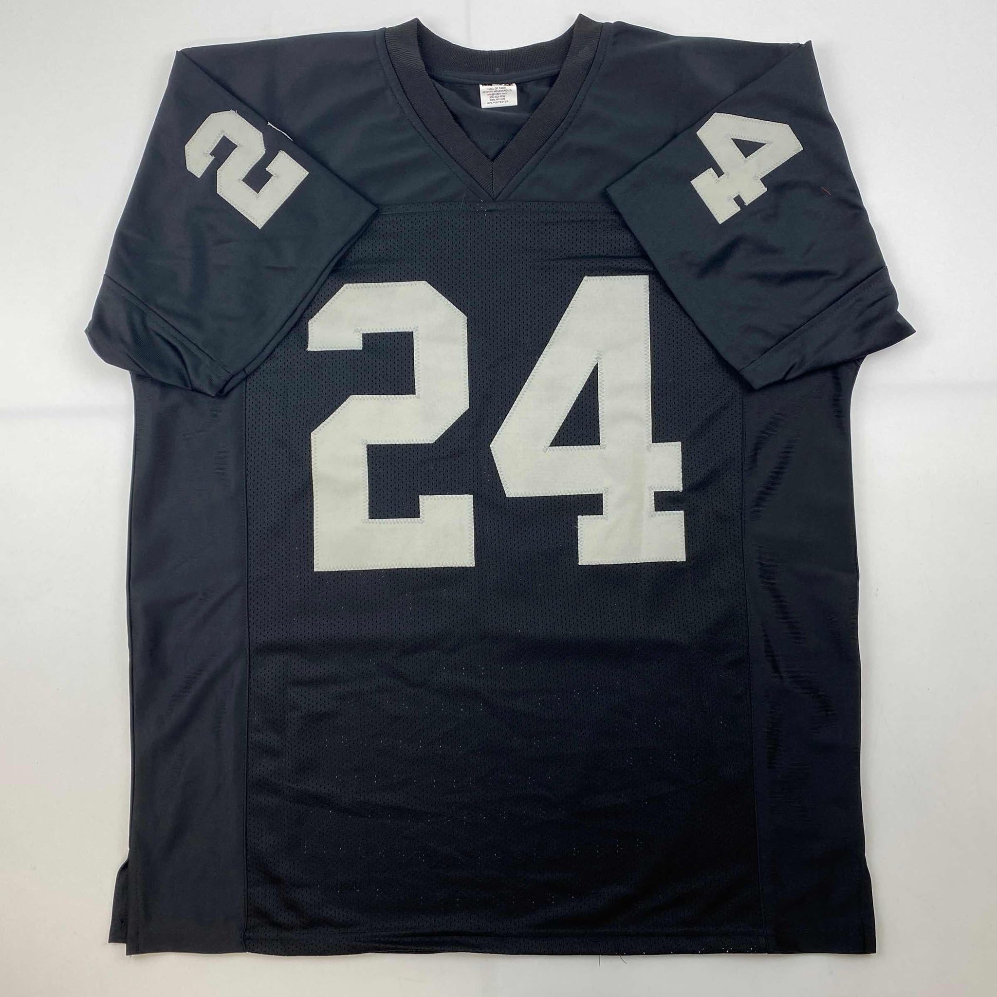 Facsimile Autographed Marshawn Lynch Oakland Las Vegas Black