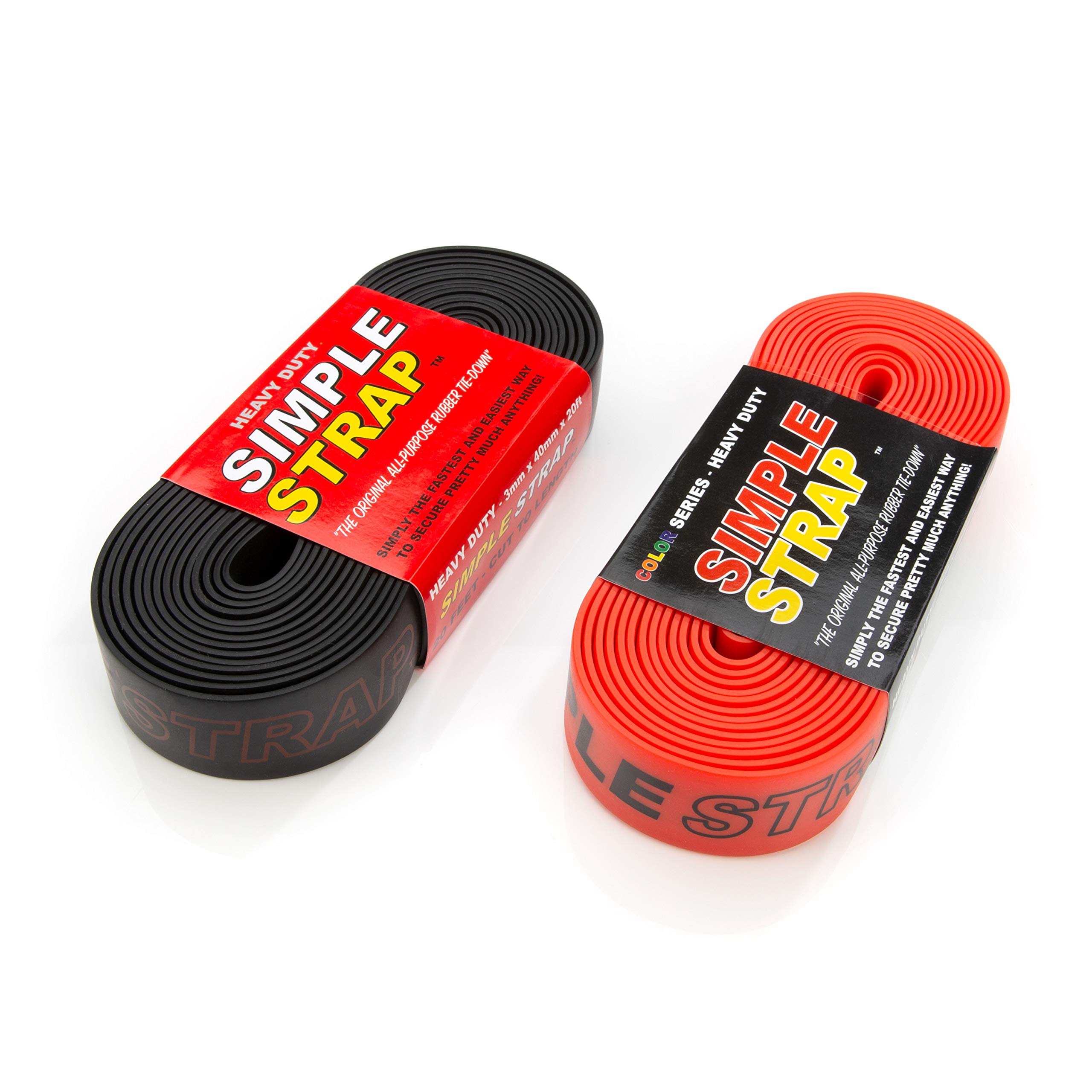 MP3MMBR Tie Down Strap, Black or red, 2 Count