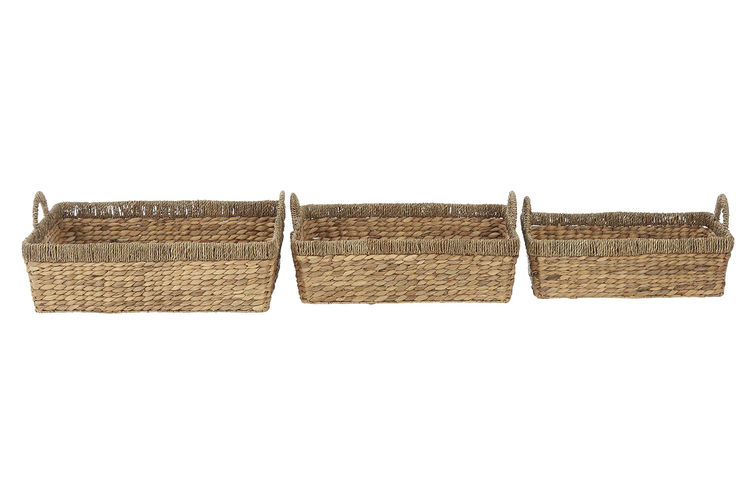 B&Q -  Double Seagrass Rim Storage Baskets