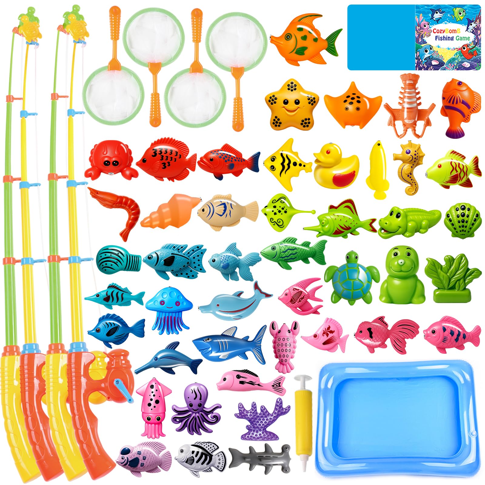 Amazon.com: CozyBomB™ Magnetic Fishing Toys Game Set for Kids