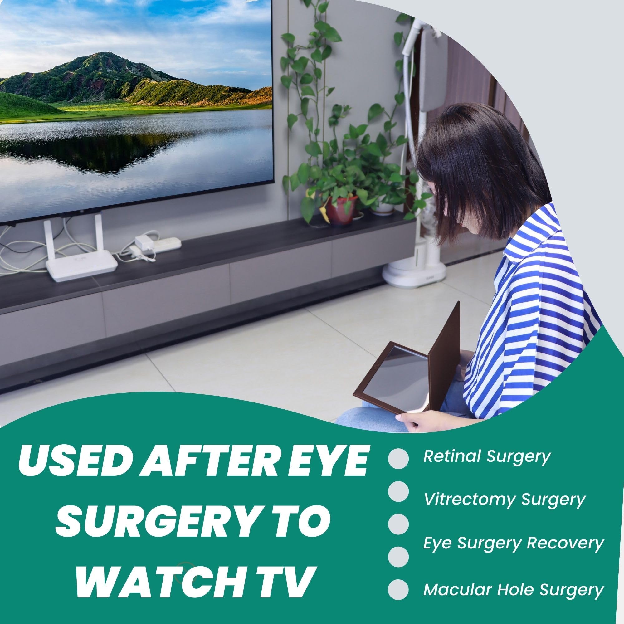 Amazon.com: QEAHZ Adjustable Vitrectomy Mirror - Large Size, Brown