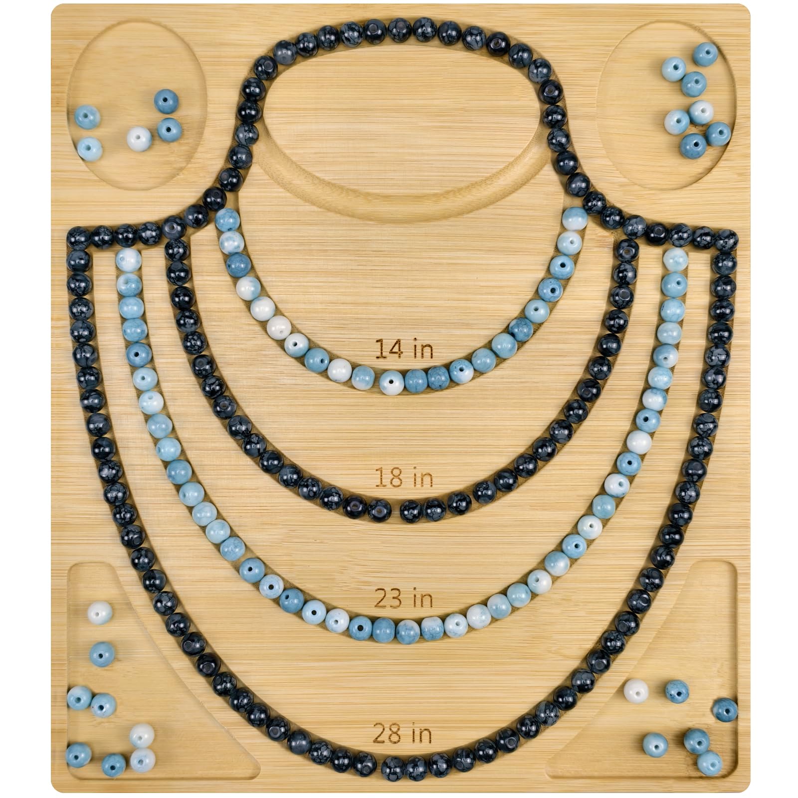 Petoysoso Tableros de cuentas para la fabricación de joyerías,Suministros de fabricación de collares de bambú,Suministros para hac