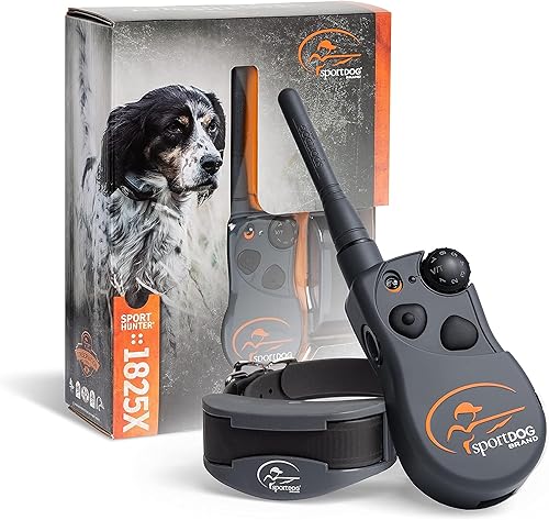 SportDOG SportHunter 1825X Entrenador remoto - Unidad de señal de largo alcance - Collar de carga rápida - Collar de entrenamiento ajustable -