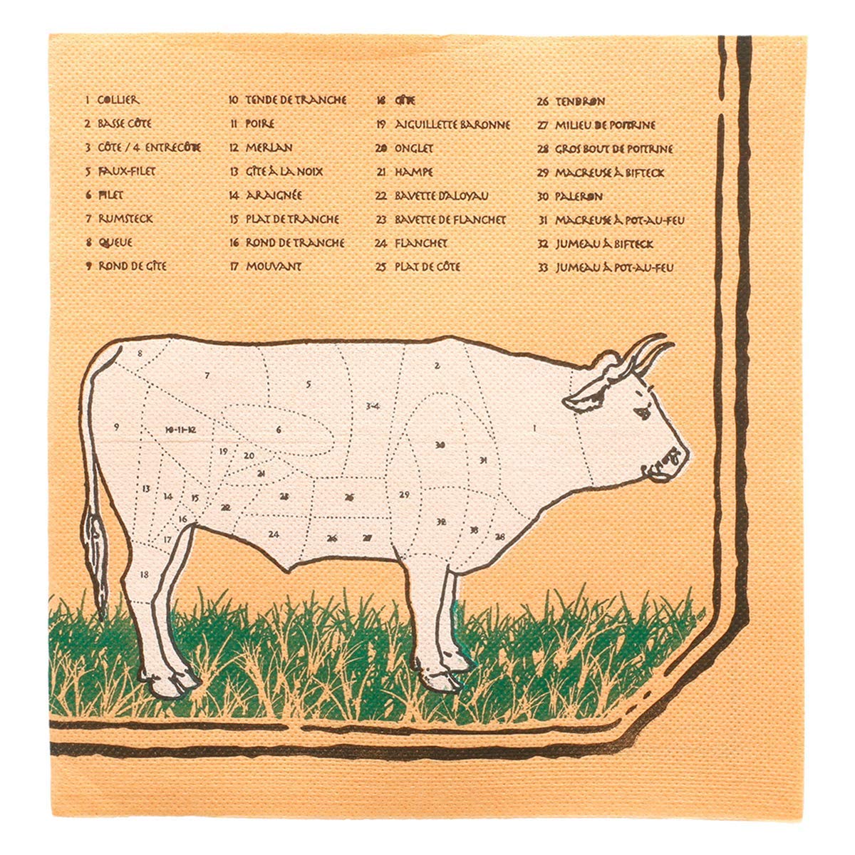 Serwetki "Double Point" Ecolabel "Chicago" 18 G/M2 40 x 40 cm asortyment ręczników papierowych - 1200 un.