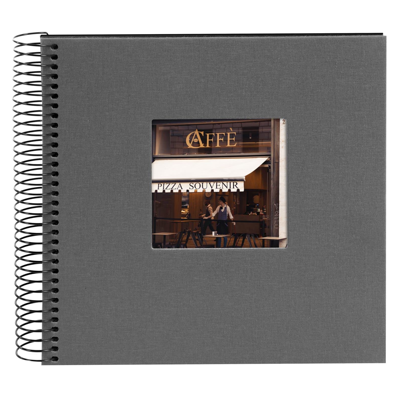 goldbuch Bella Vista spiral album, memory album with picture cut-out cover, photo album with 40 black pages - Image 2