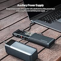 Vista 7 de PGYTECH CreateMate - Lector de tarjetas USB 3.2 CFexpress A, lector de tarjetas SD de 10 GBps para fotógrafo (CFexpress-A, negro)