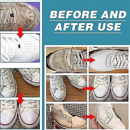 Miniatura 5 de ETUIH Espuma limpiadora de zapatos, limpiador de zapatos fz150, zapatilla de deporte Clean Foam Cream Bubble, kit de limpiador y acondicionador de