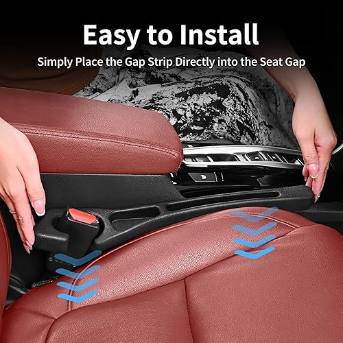Miniatura 4 de Relleno de espacio para asiento de automóvil, accesorios para asiento de automóvil, organizadores y almacenamiento con soporte para teléfono,