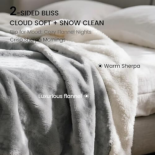 Miniatura 5 de gogobunny - Manta impermeable y reversible de vellón Sherpa para perro, cachorro, gato protege la cama, el sofá y el sillón de líquido, orina y pelo