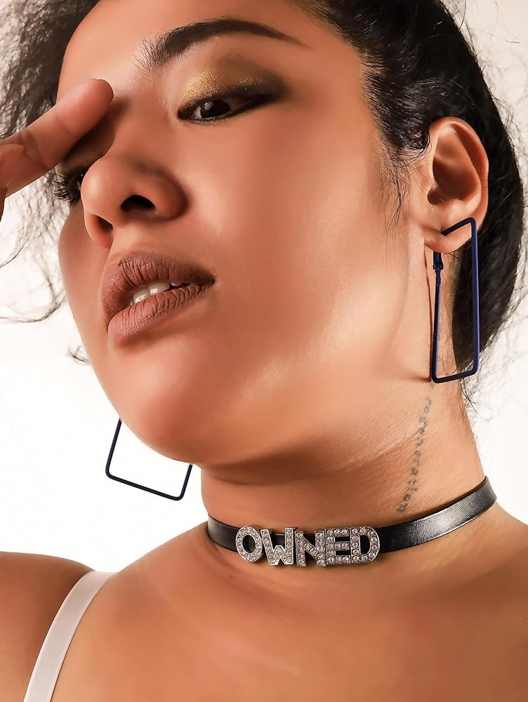 Amazon.com: Sacina Gothic Punk Cute Owned Choker, Black Choker