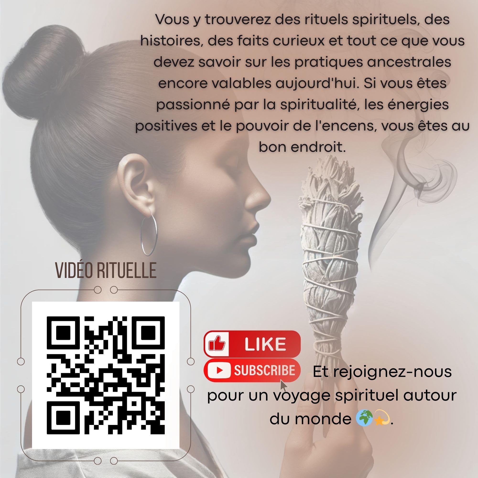 Sauge Blanche à brûler Palo Santo Nettoyage énergétique Maison Bâtonnets d'Encens Artisanaux Aromathérapie