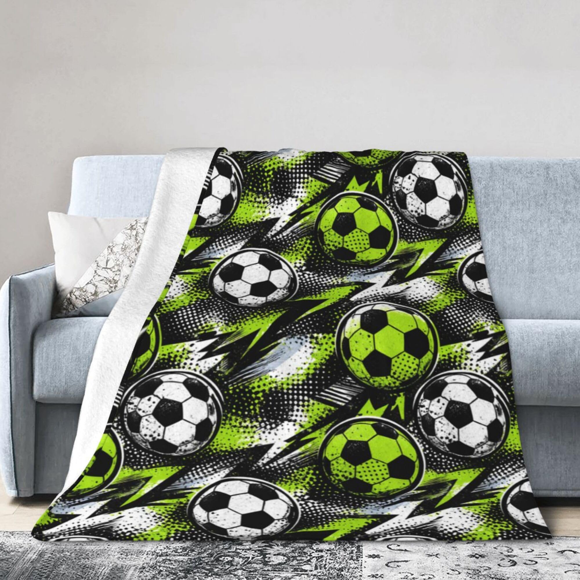 Football Blanket Football Throw Blanket Super Soft Cozy Plush Fluffy Fuzzy Fleece Blankets Gifts for Girls Women Boys Kids Adults 40"X50"