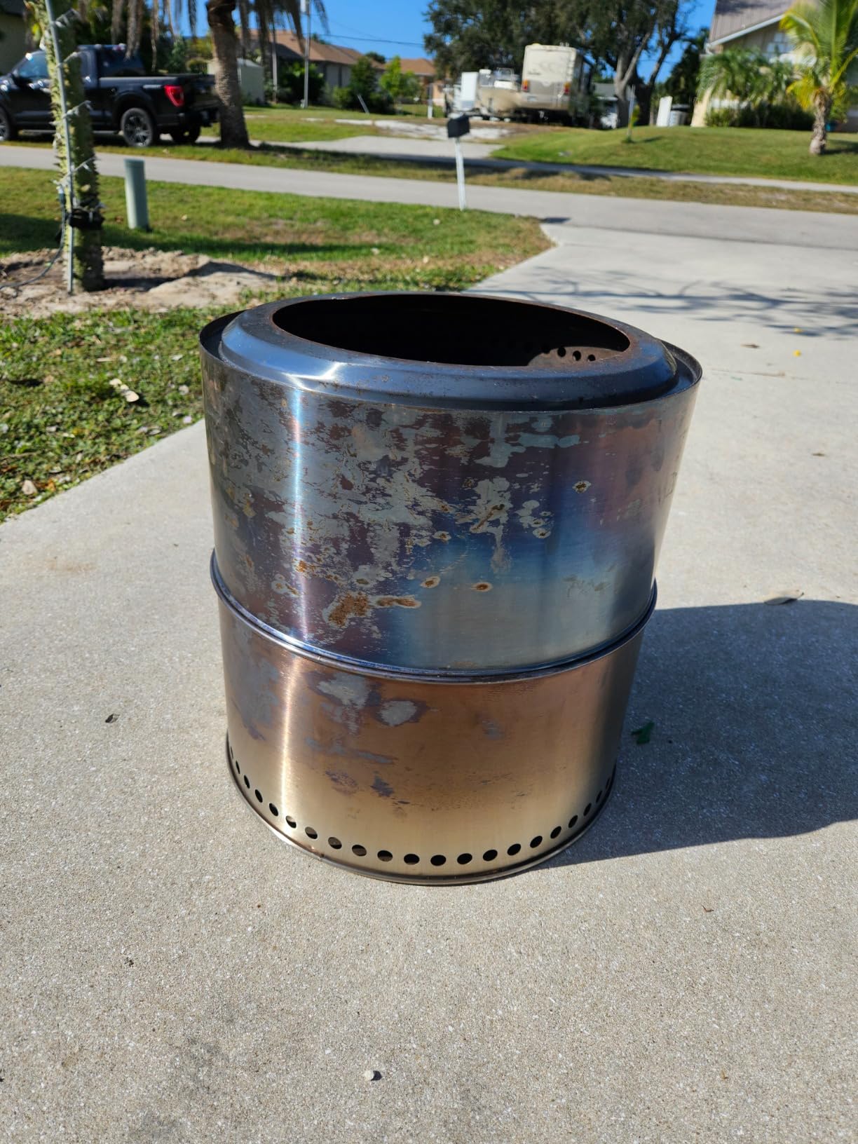 30/mo Finance COOZOOM 19 Inch Large Smokeless Fire Pit with Stand