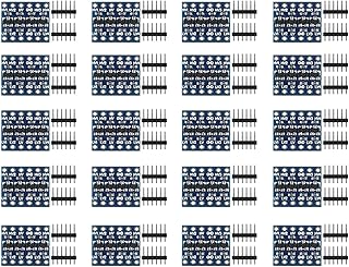 AEDIKO 20pcs 4 Channels IIC I2C Logic Level Converter Bi-Directional 3.3V to 5V Shifter Module