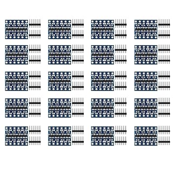 AEDIKO 20pcs 4 Channels IIC I2C 3.3V 5V Logic Level Converter Bi-Directional Module Shifter for Arduino
