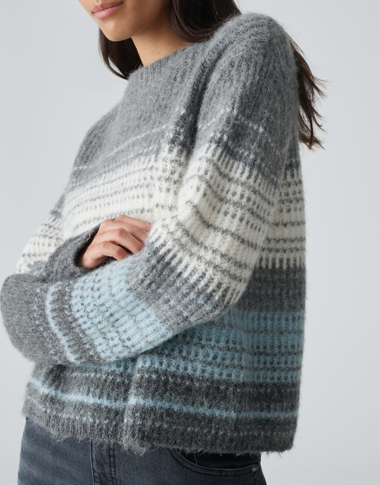 OPUS Damen Pullover | Strickpullover PRADETA Boxy Fit mit Alpaka