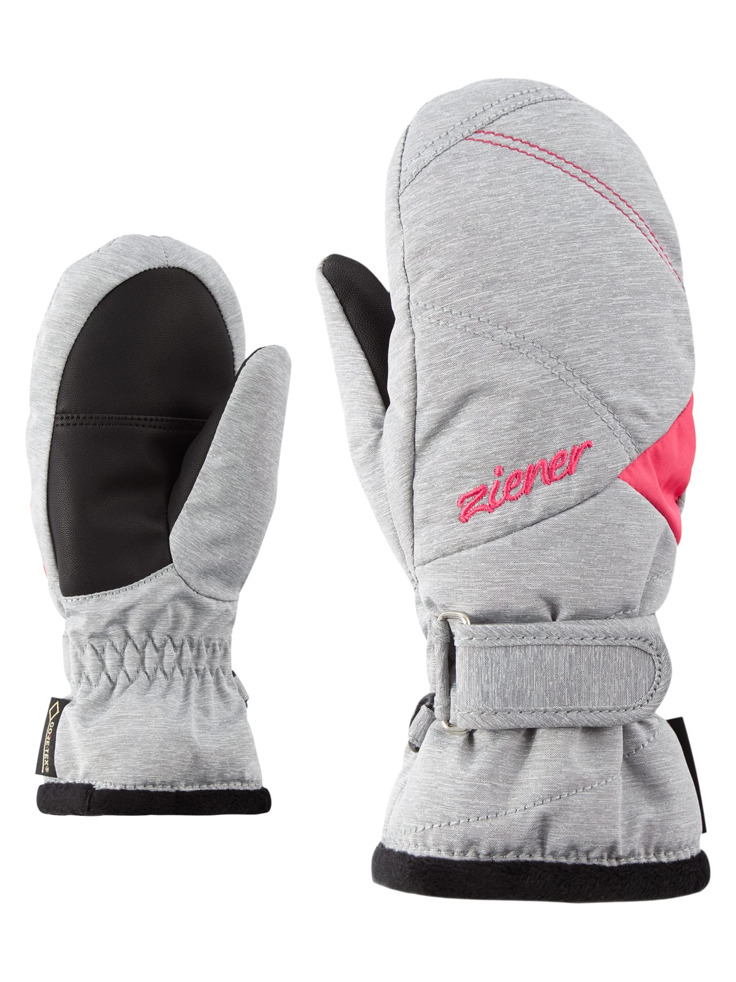 Ziener Girls' LIA GTX MITTEN GIRLS GLOVES junior ski gloves, light melange, 7 (XL)