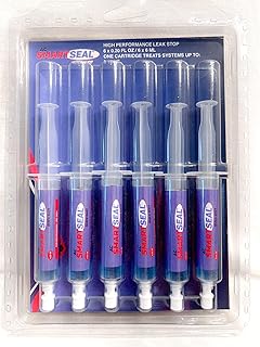 AC SmartSeal QuickShot (322-6) Refill Pack | 6 × 6ml Injection Cartridges | 3-in-1 Leak Sealer + UV Dye + Cool Enhancer | Polymer-Free, Eco-Friendly | Compatible with Smart Hose #333 & 322BP Adapters