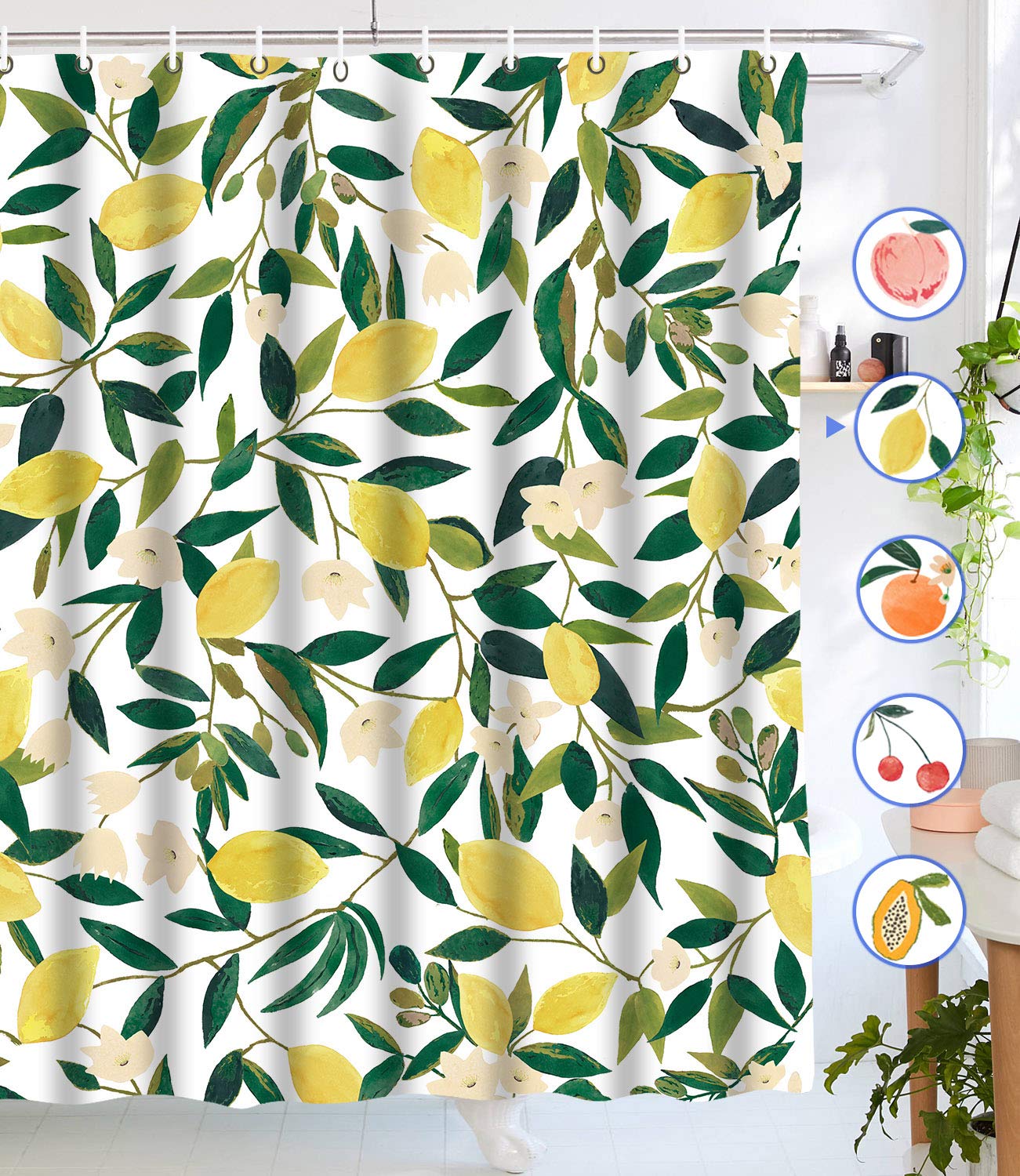 Yellow Shower Curtains Fabric Curtains & Drapes 2023