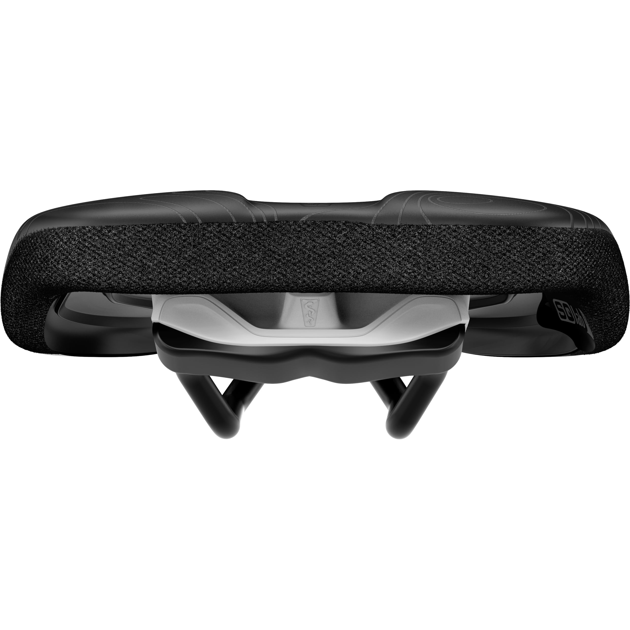 SQlab MTB Sattel 6OX ERGOWAVE Active 2.2, Fahrradsattel in schwarz, kurzer MTB Sattel, 13-16 cm