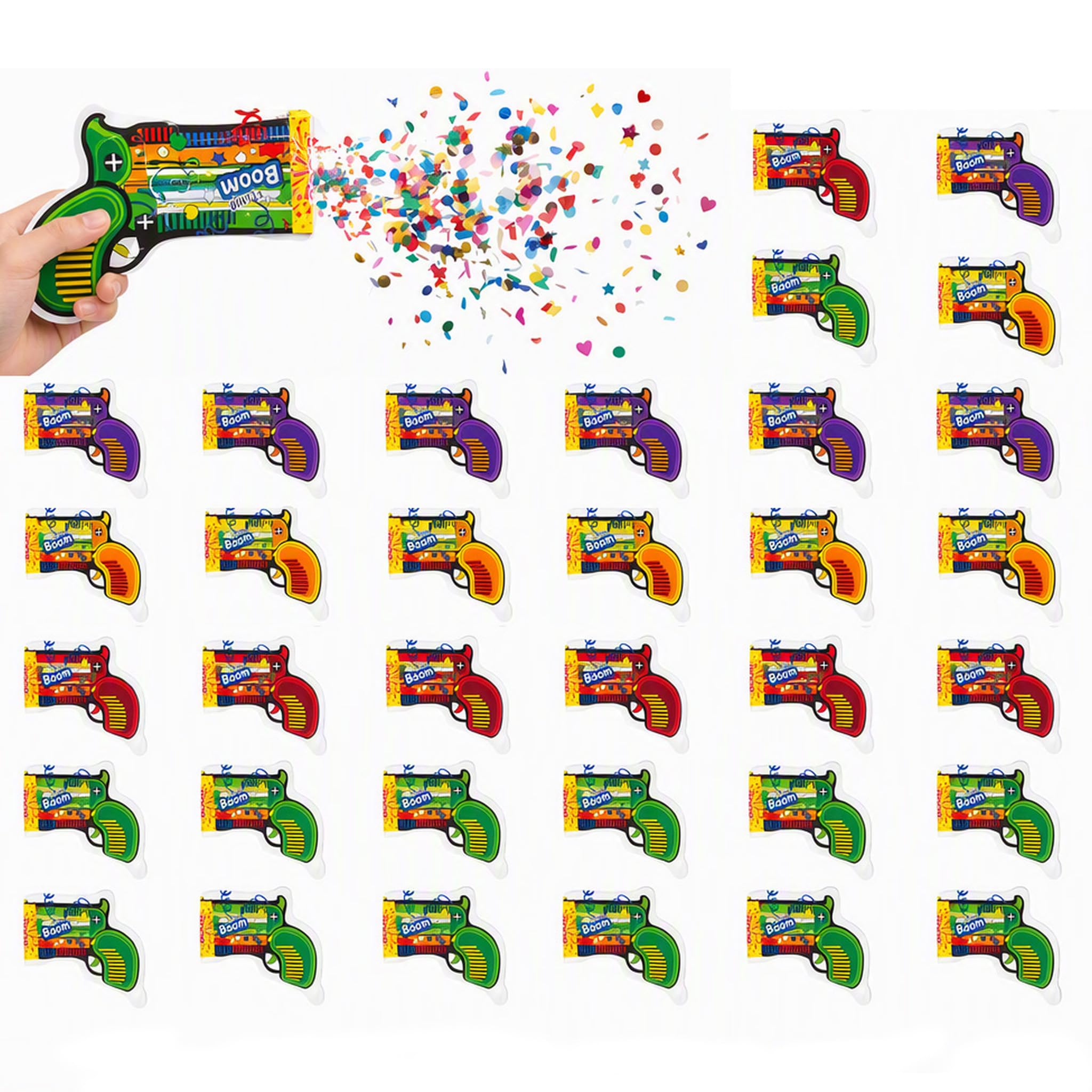 35-Piece Inflatable Confetti Cannons Set for Weddings and Birthdays