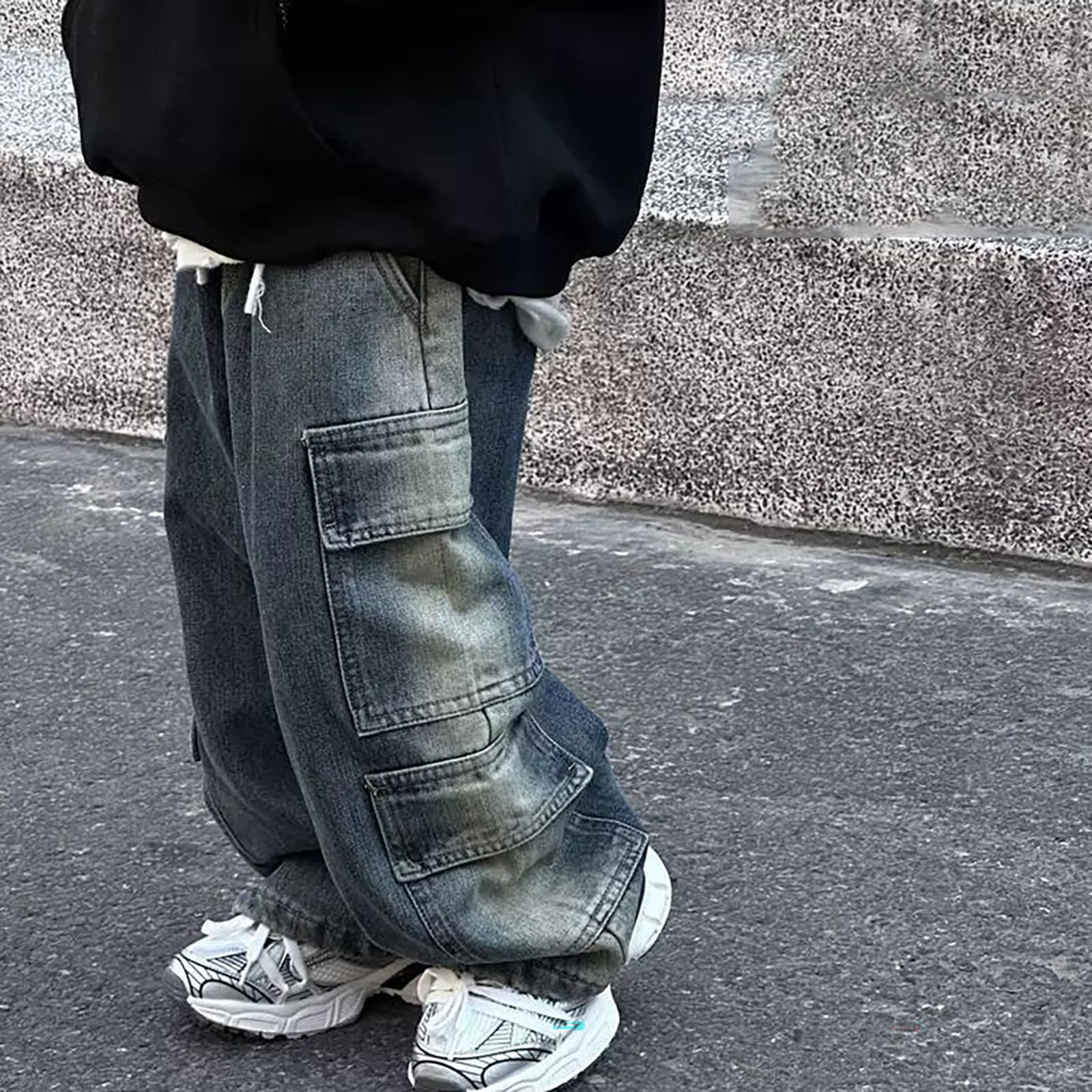 Generico Jeans Bambini e Ragazzi-Jeans Classici a Gamba Dritta per Ragazzi, Comodi Pantaloni in Denim dalla vestibilità Ampia alla Moda per Bambini Neonati, Ideali per l'uso Quotidiano.