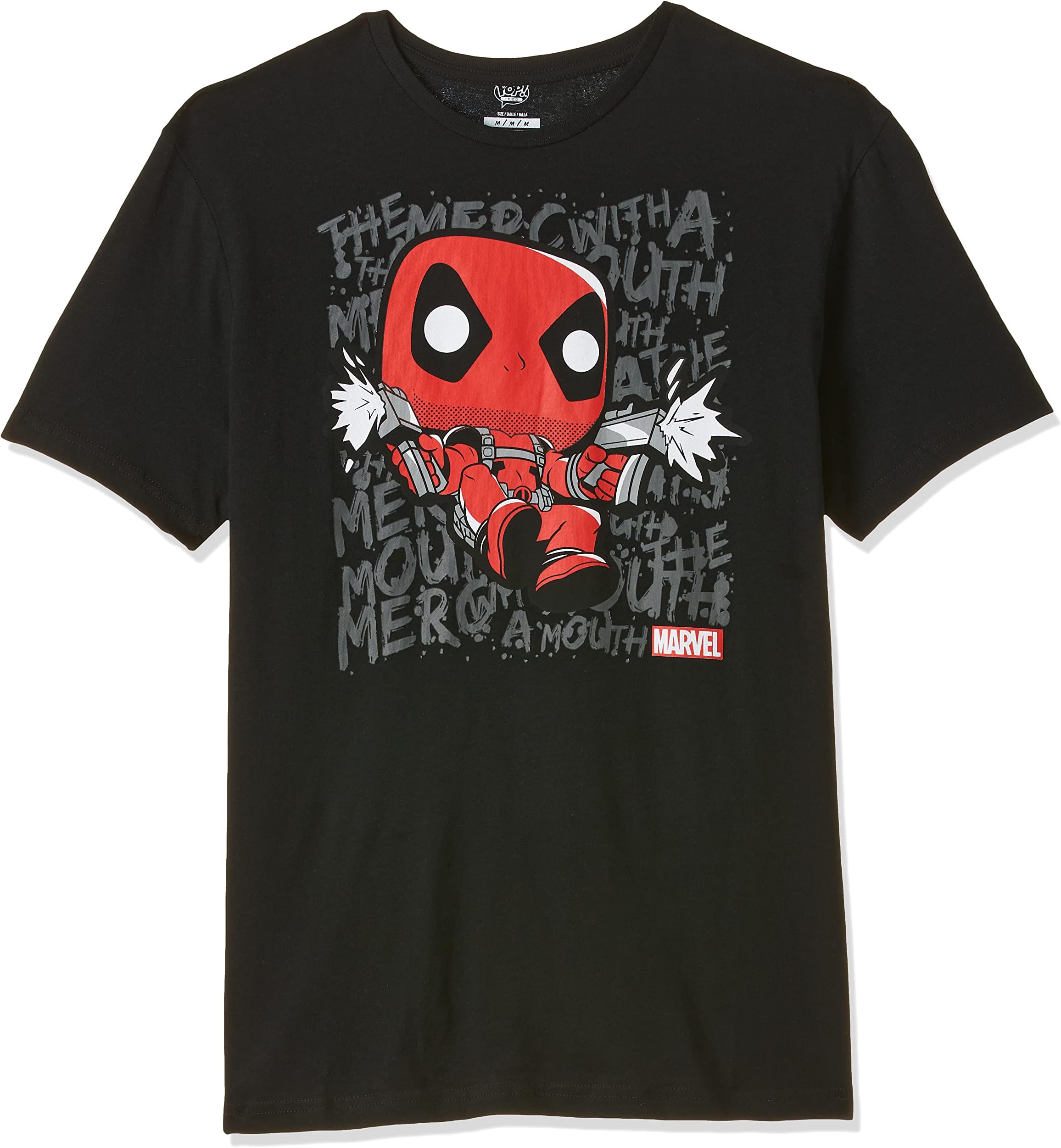 Funko Pop Tee! Marvel: Deadpool Script Dive (M) - 59050