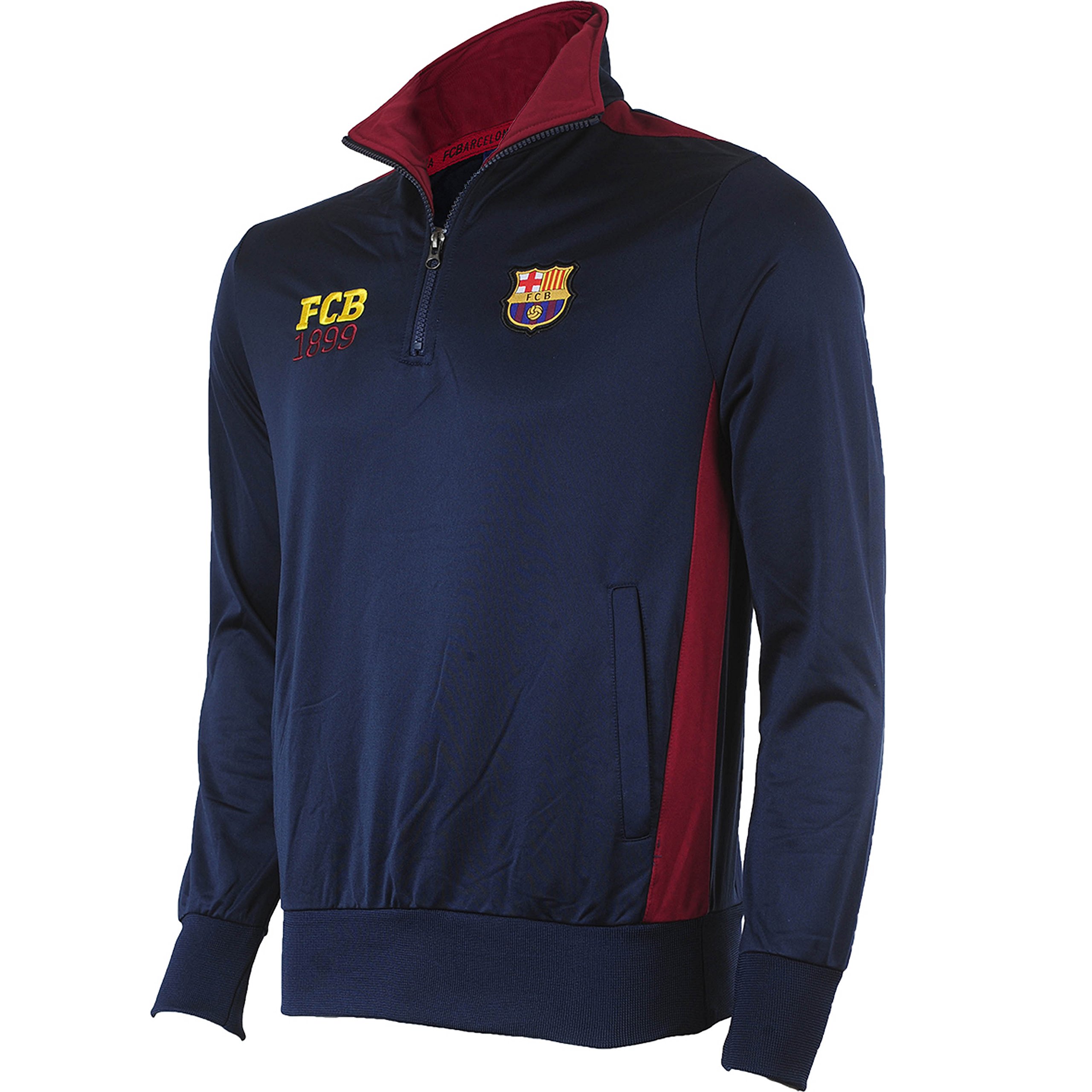 Fc Barcelone Sweat Demi zippé Barca - Collection Officielle Taille Adulte Homme