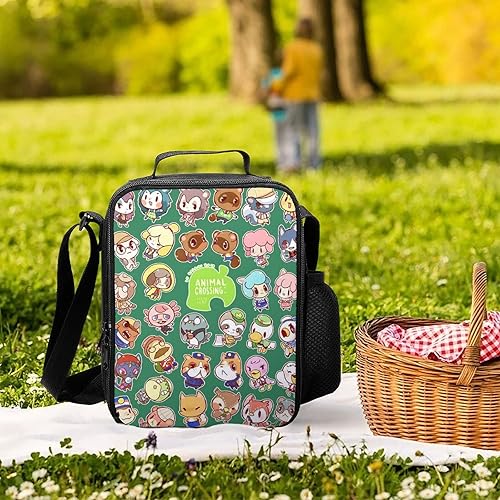 Miniatura 6 de Bolsa de almuerzo impermeable a prueba de fugas portátil aislada bolsa de almuerzo animal lindo cruzado bolsa de almuerzo bolsas gourmet organizador