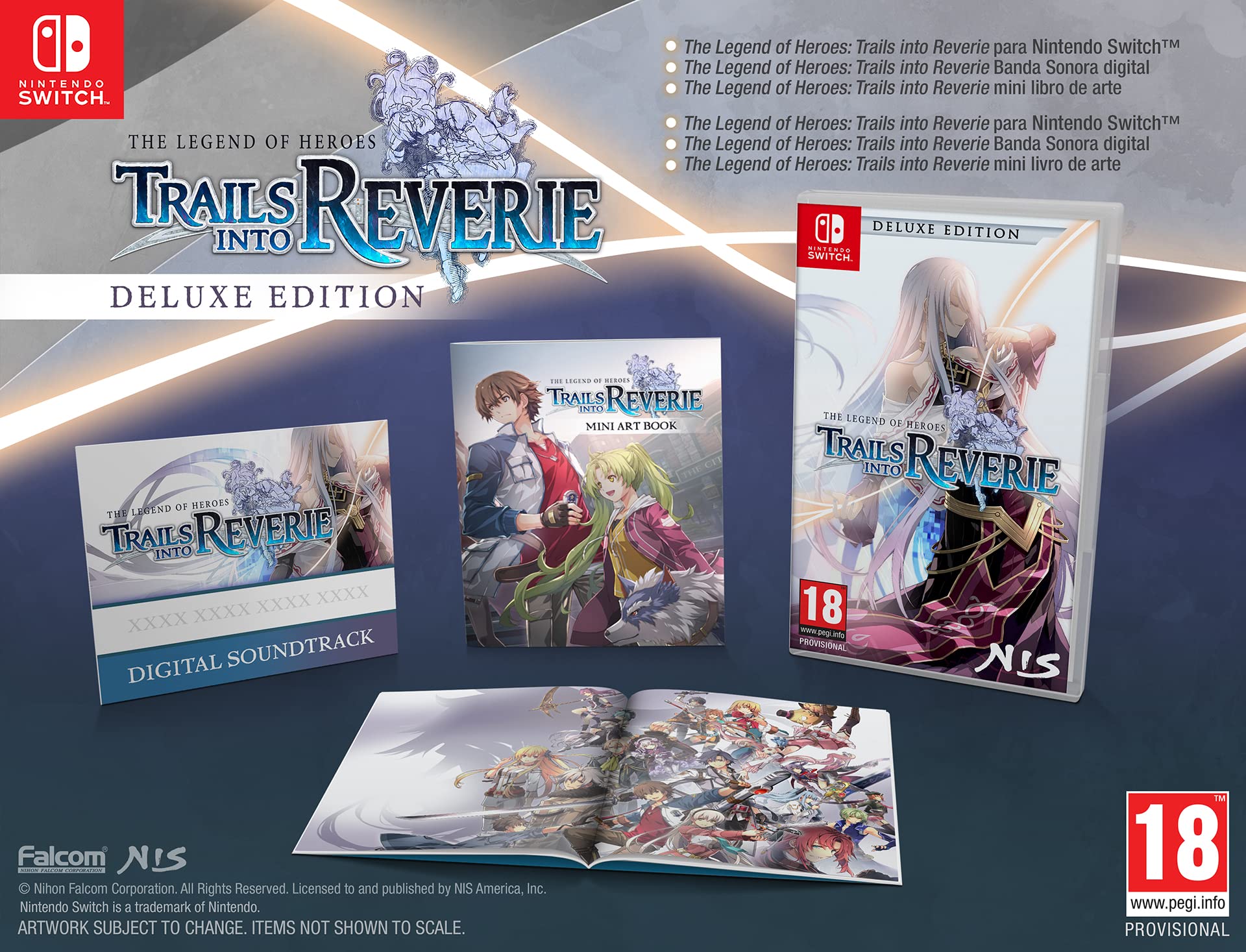 Carátula de The Legend of Heroes – Trails Into Reverie - Edición Deluxe - Import - UK para Switch (edición PAL España)
