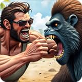 Gorilla vs 100 men
