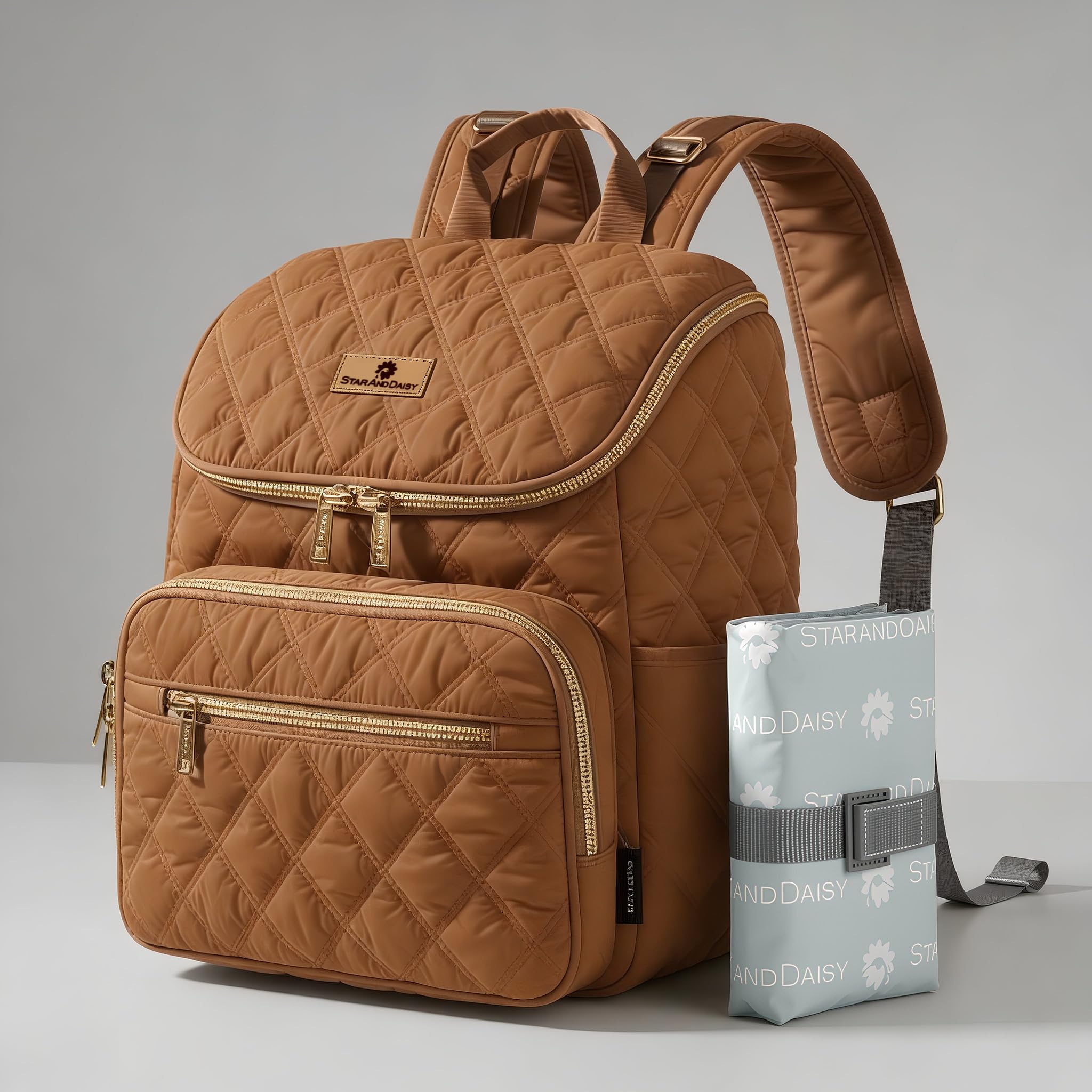 StarAndDaisy Diaper Bag/Maternity Bags for Mother with Multi Compartments (Brown.)-image-20