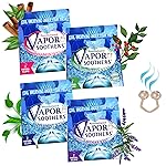Vapor Soothers Nasal Dilator Clips, Cool & Easy Breathing Under Your Mask, 4-Scent Variety Pack (Peppermint, Wintergreen, Cinnamon, Lavender), 8 Count, Instant Nasal Congestion Relief, Drug-Free