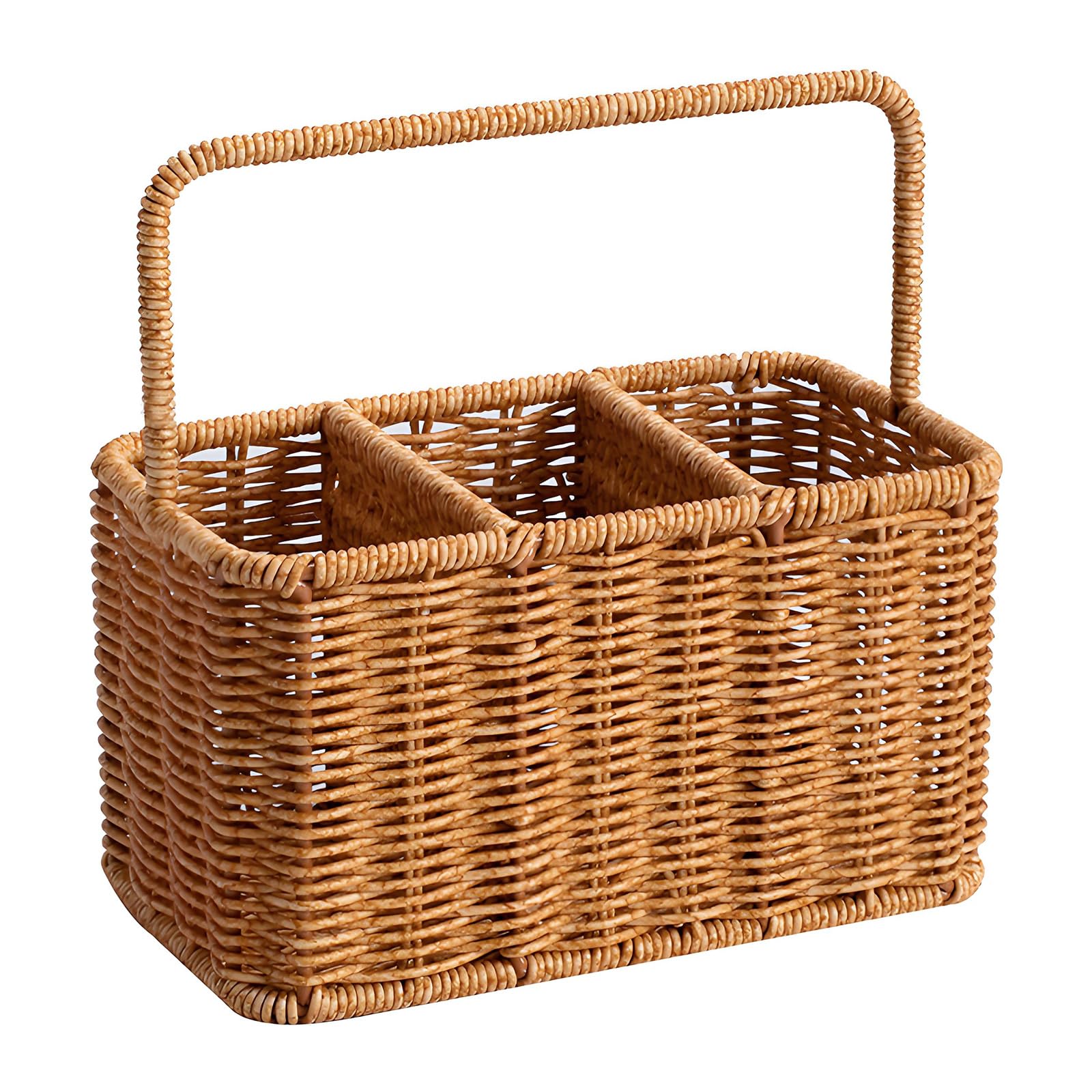 Tsophreniq Compacts Picnics Utensil Holder Organizers Picnics Basket with Separate Sections for Spoons Forks Knives and Chopsticks Essential Carriers Organizers