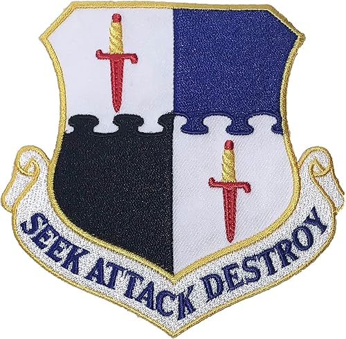 Squadron Nostalgia LLC Parche de ala de combate 52, respaldo de plástico, Multicolor -