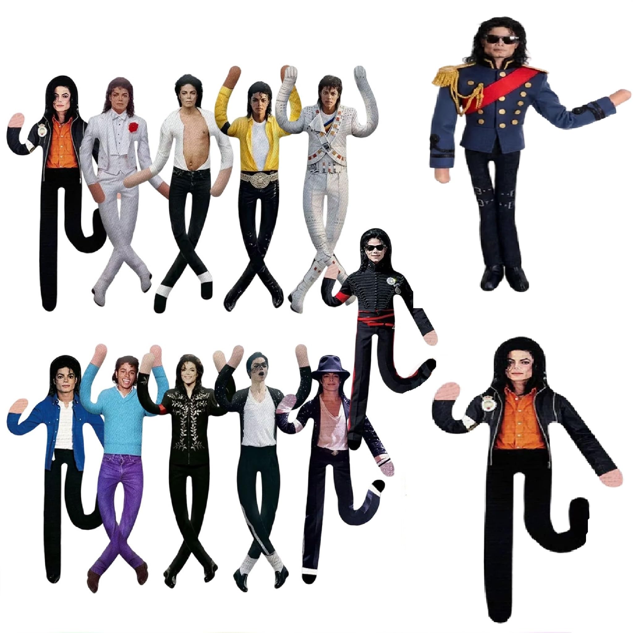 Michaell Plush Pillow King of Pop Music Legend Plushies Cartoon Soft Doll
