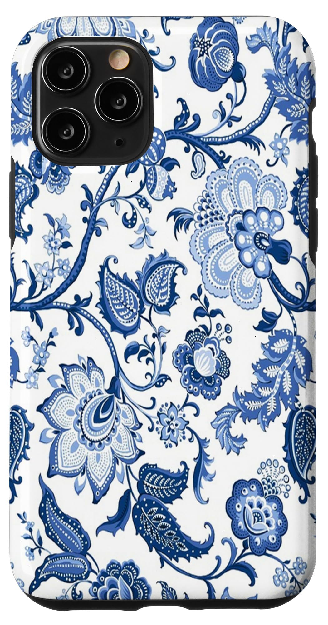 iPhone 11 Pro Chinoiserie Floral Toile Blue and White Case