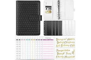Sooez Budget Binder with Zipper Envelopes: Budget and Save Effectively