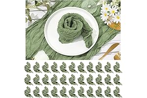 Mixweer 50 Pcs Cheesecloth Napkins: Rustic Elegance for Unforgettable Gatherings