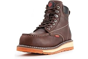 Men's Goodyear Welt Construction Work Boots for Heavy Duty Work