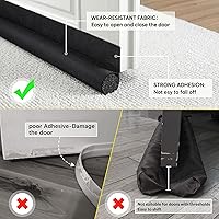 Vista 5 de Tope de Corriente de Puerta HomeProtect de 76 cm, Cinta de Clima con Adhesivo Fuerte para Protección Esencial del Hogar en Dormitorio para Espacios